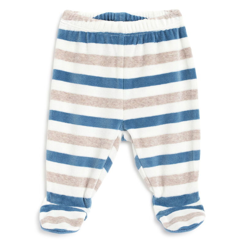 Boys Natural Striped Sweater with Leggings image number 2